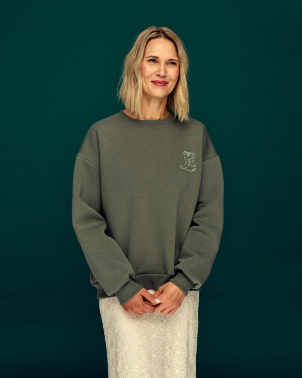 bluza z haftem kowbojek