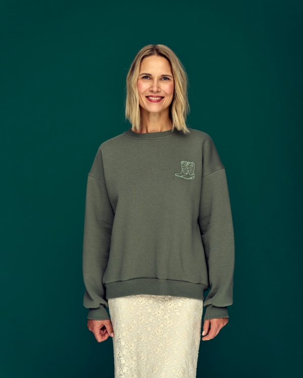bluza z haftem kowbojek