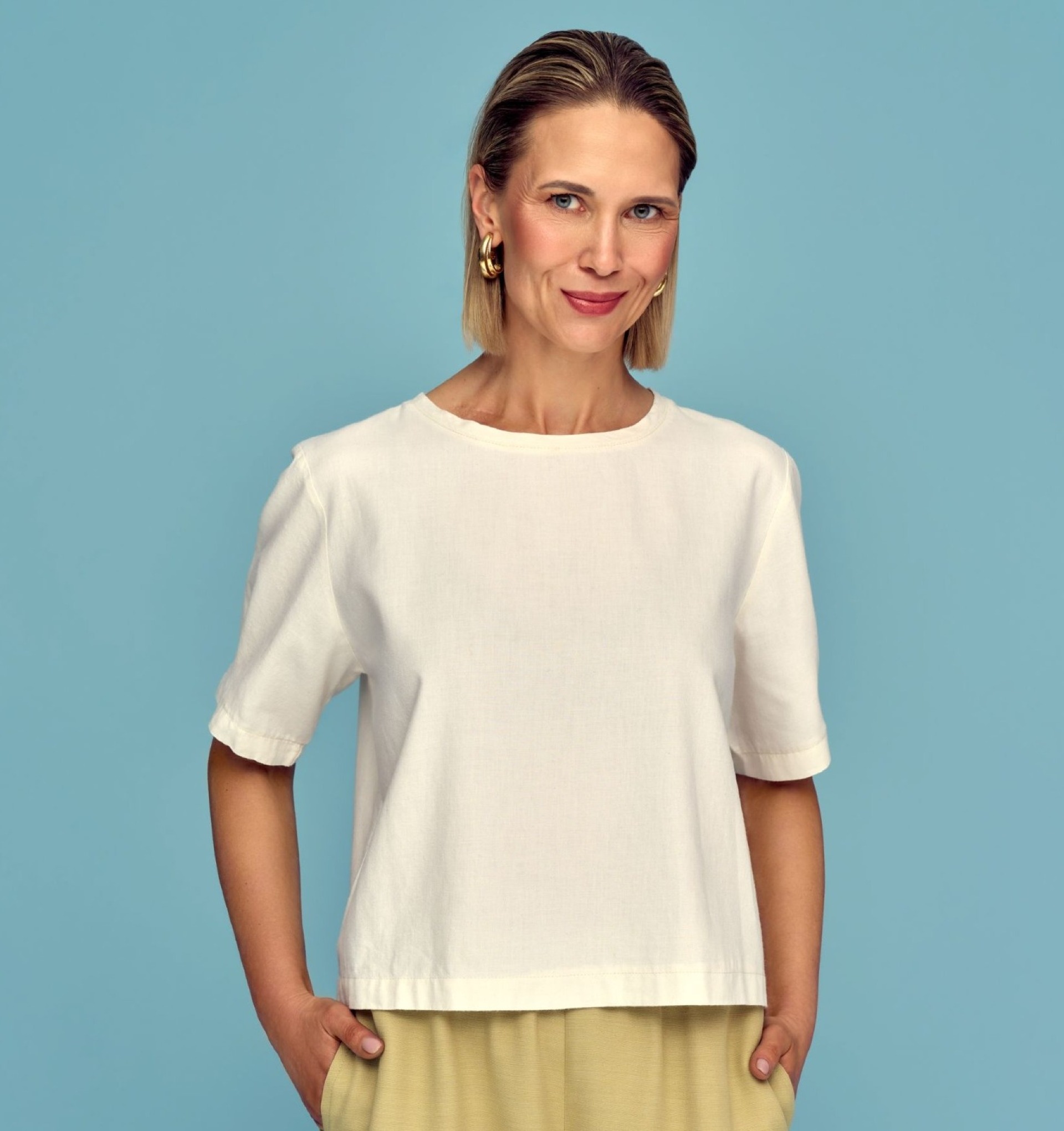 t-shirt z wełną